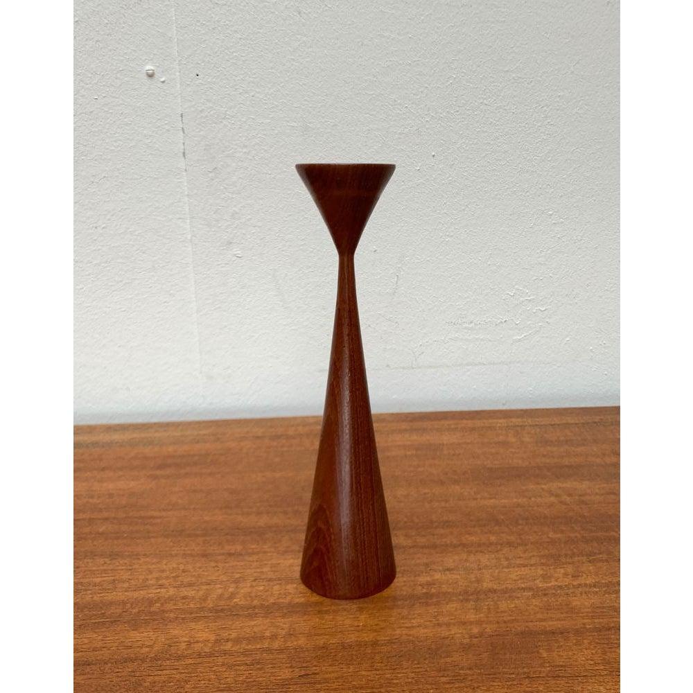 20th Century Mid-Century Danish Teak Candleholder, 1960s For Sale