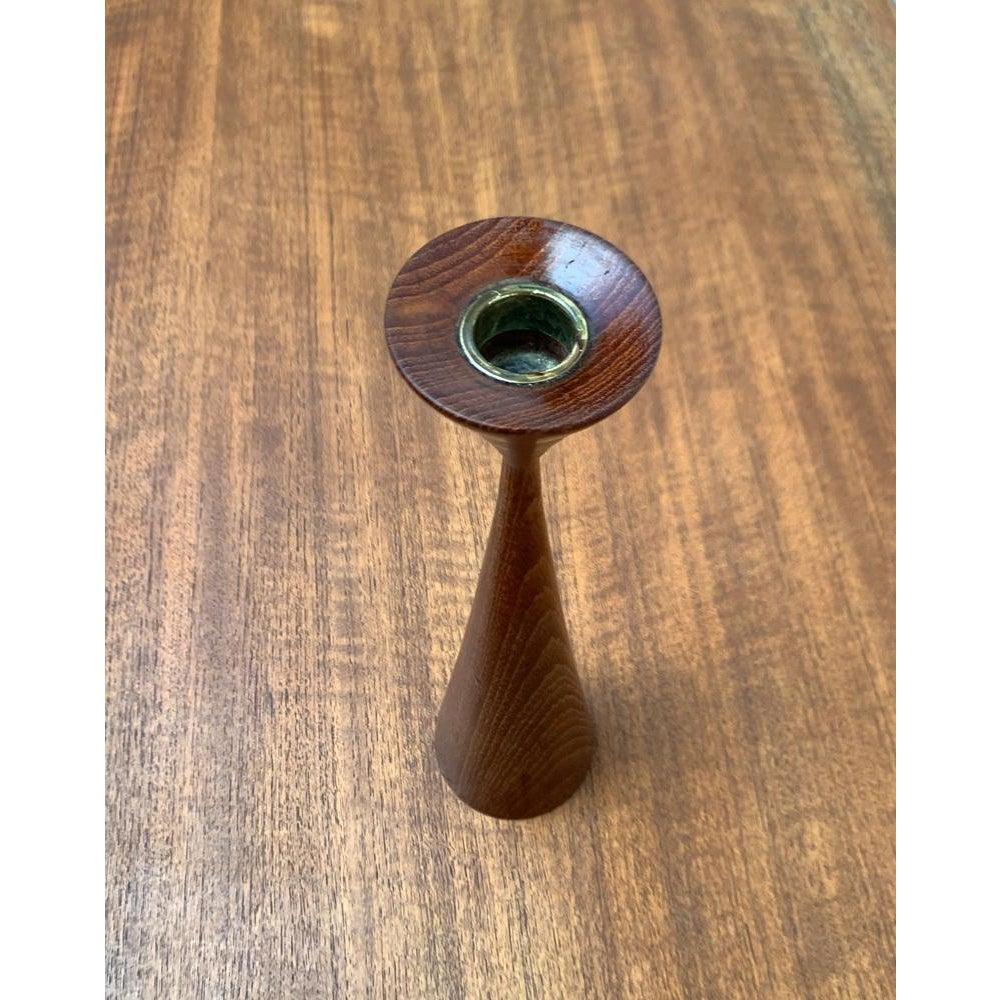 Mid-Century Danish Teak Candleholder, 1960s For Sale 1