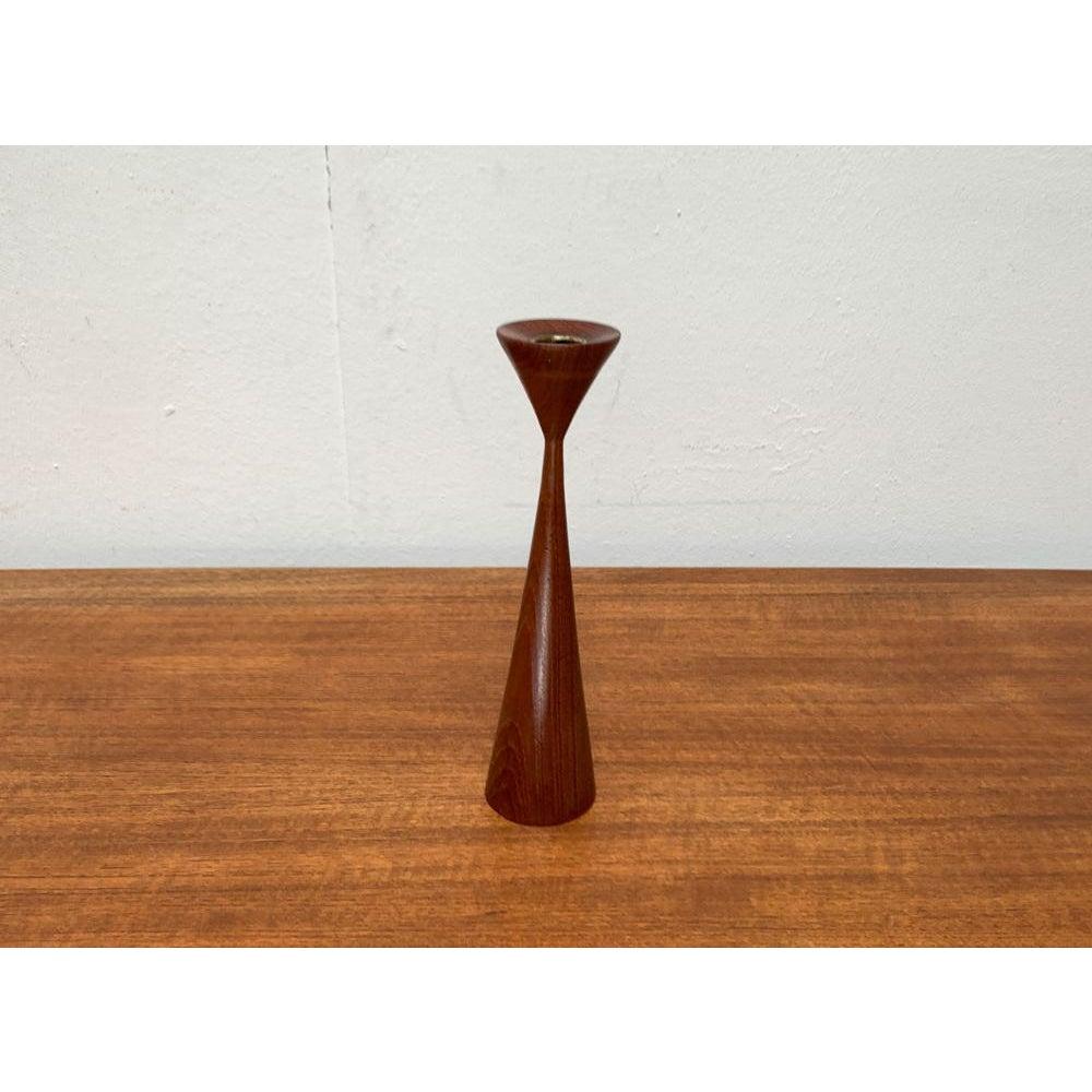 Mid-Century Danish Teak Candleholder, 1960s For Sale 3