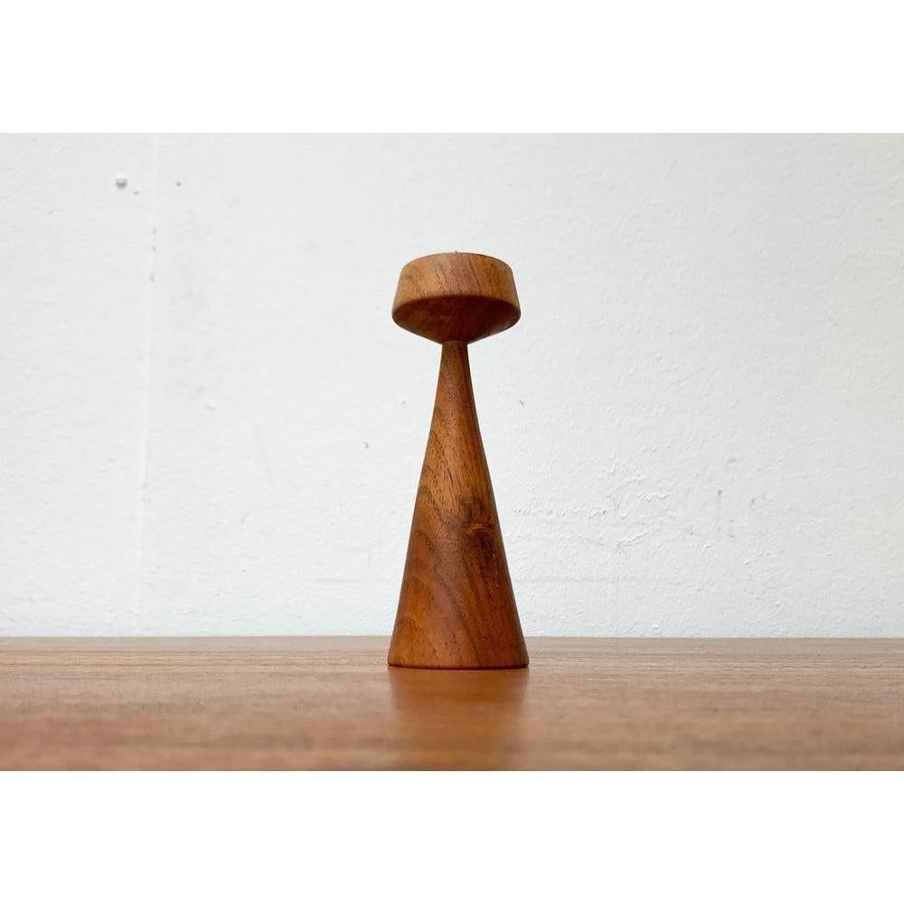 Portacandele danese di metà secolo in teak, anni '60 in vendita 2