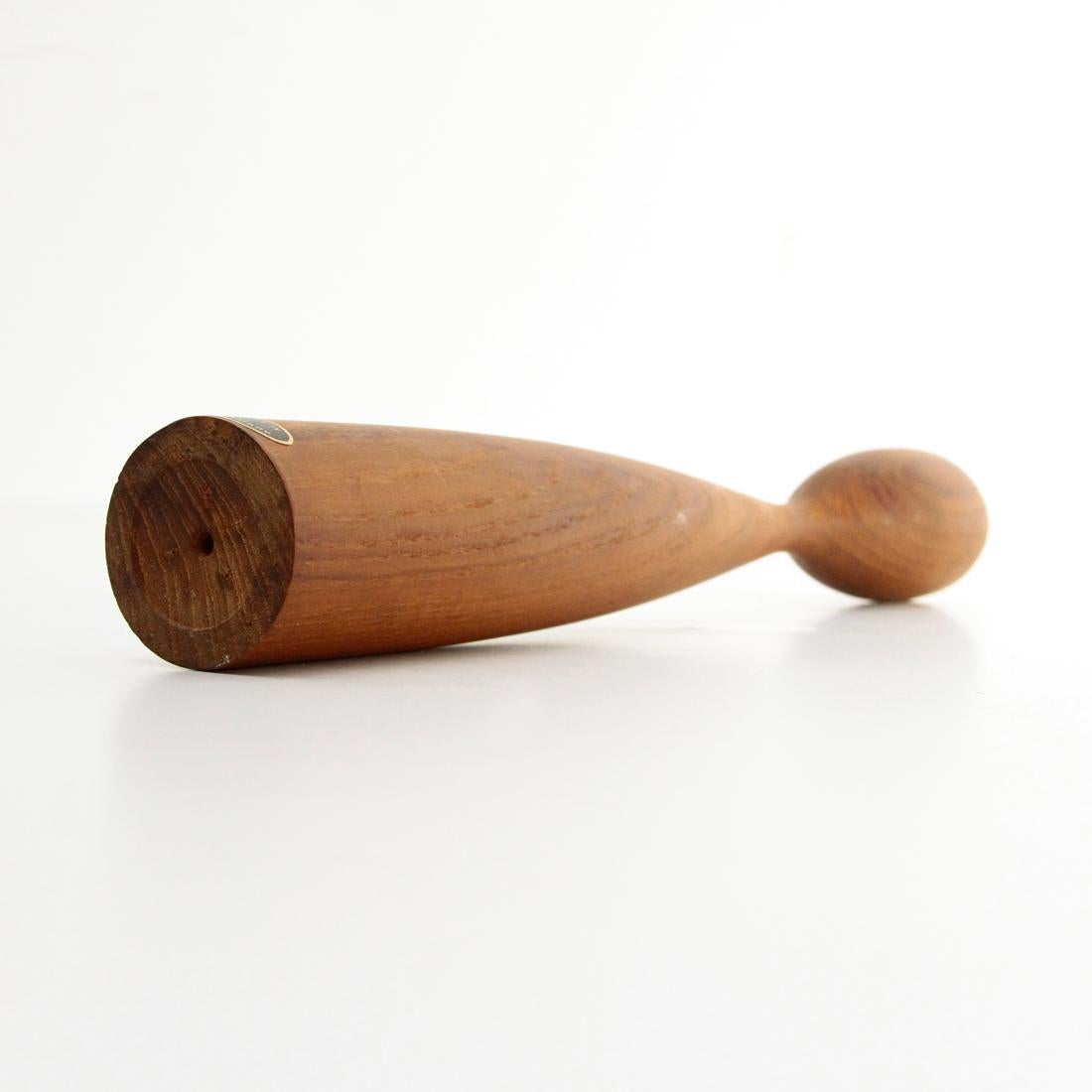 Midcentury Danish Teak Candleholder, 1960s For Sale 4