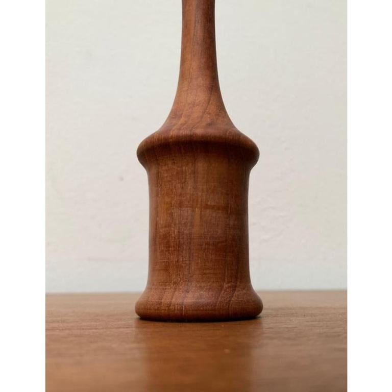 Portacandele in teak danese di metà secolo di Rasmussen Copenhagen, anni '60 in vendita 5