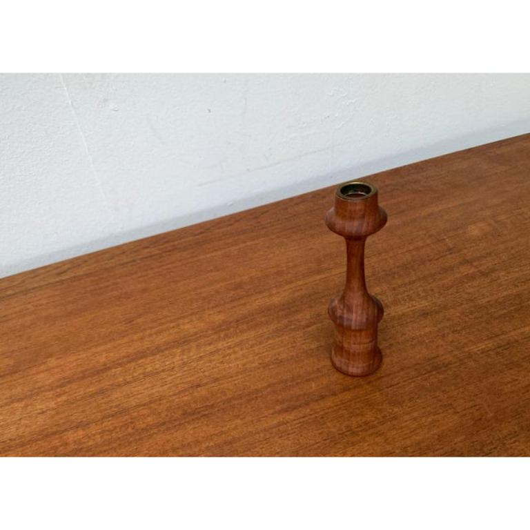 Danese Portacandele in teak danese di metà secolo di Rasmussen Copenhagen, anni '60 in vendita