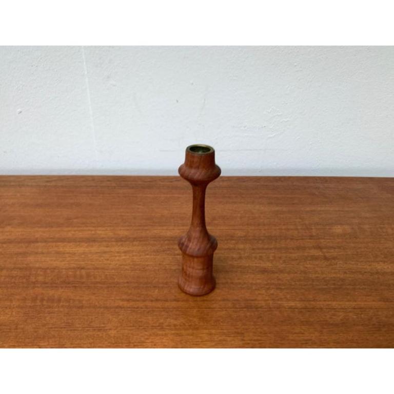 XX secolo Portacandele in teak danese di metà secolo di Rasmussen Copenhagen, anni '60 in vendita