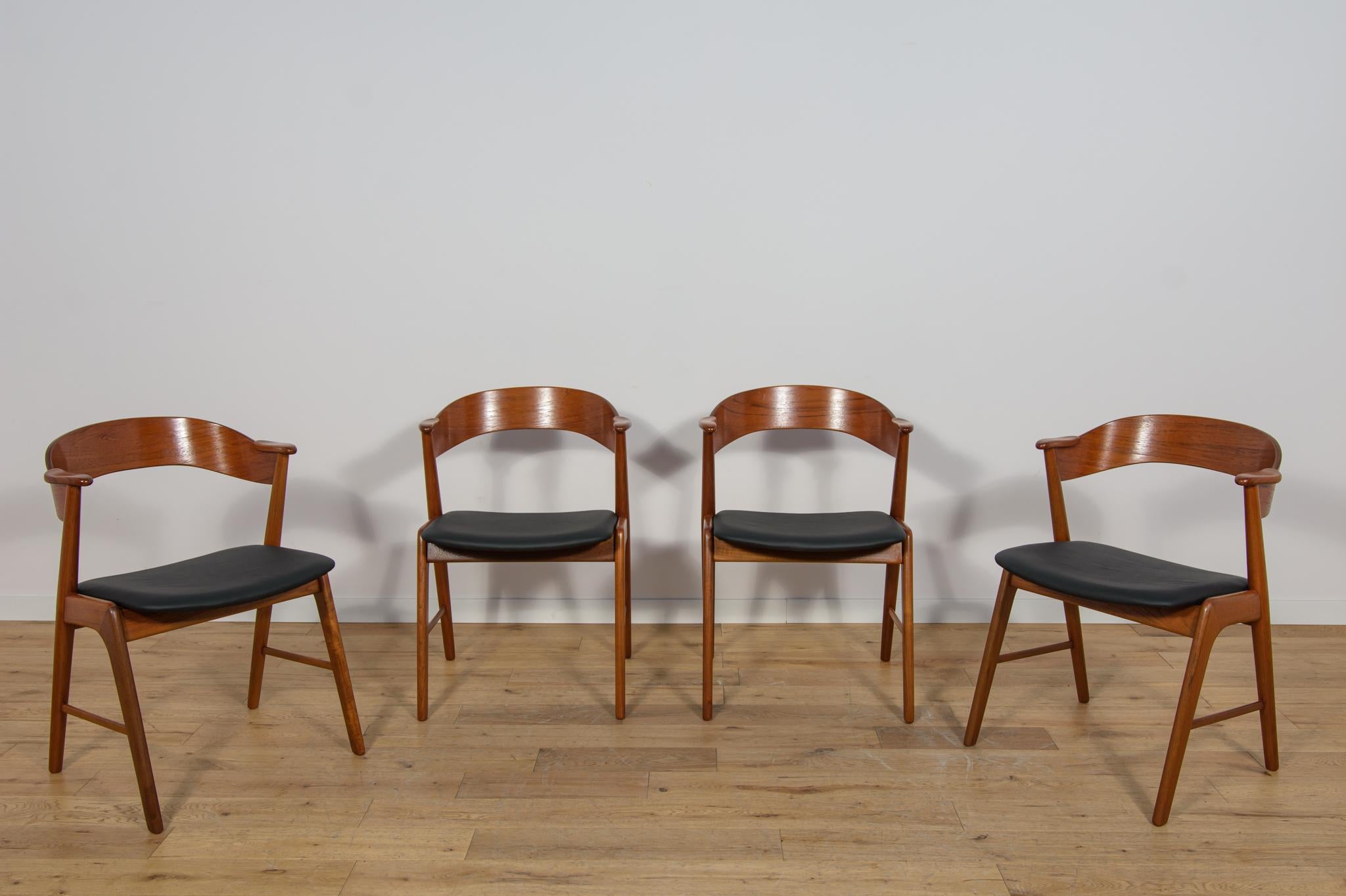 Mid-Century Modern Mid-Century Danish Teak Chairs from Korup Stolefabrik, Denmark, 1960s, Set of 4 For Sale