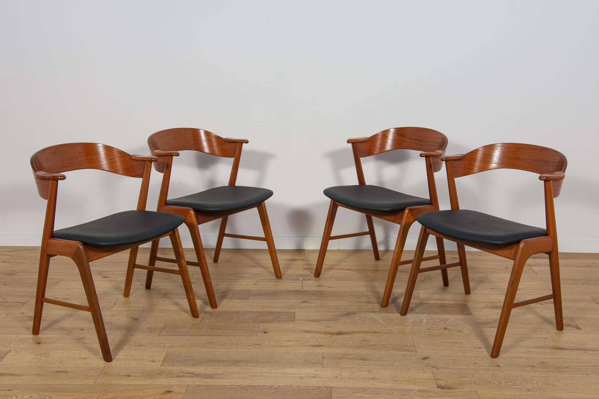 Woodwork Mid-Century Danish Teak Chairs from Korup Stolefabrik, Denmark, 1960s, Set of 4 For Sale