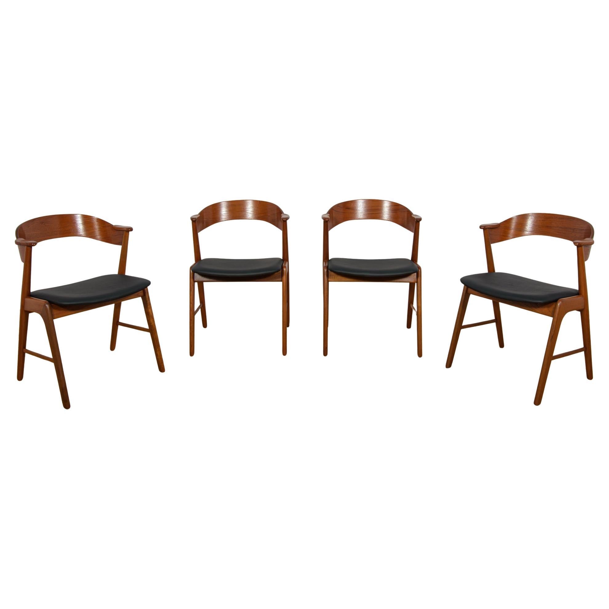 Mid-Century Danish Teak Chairs from Korup Stolefabrik, Denmark, 1960s, Set of 4