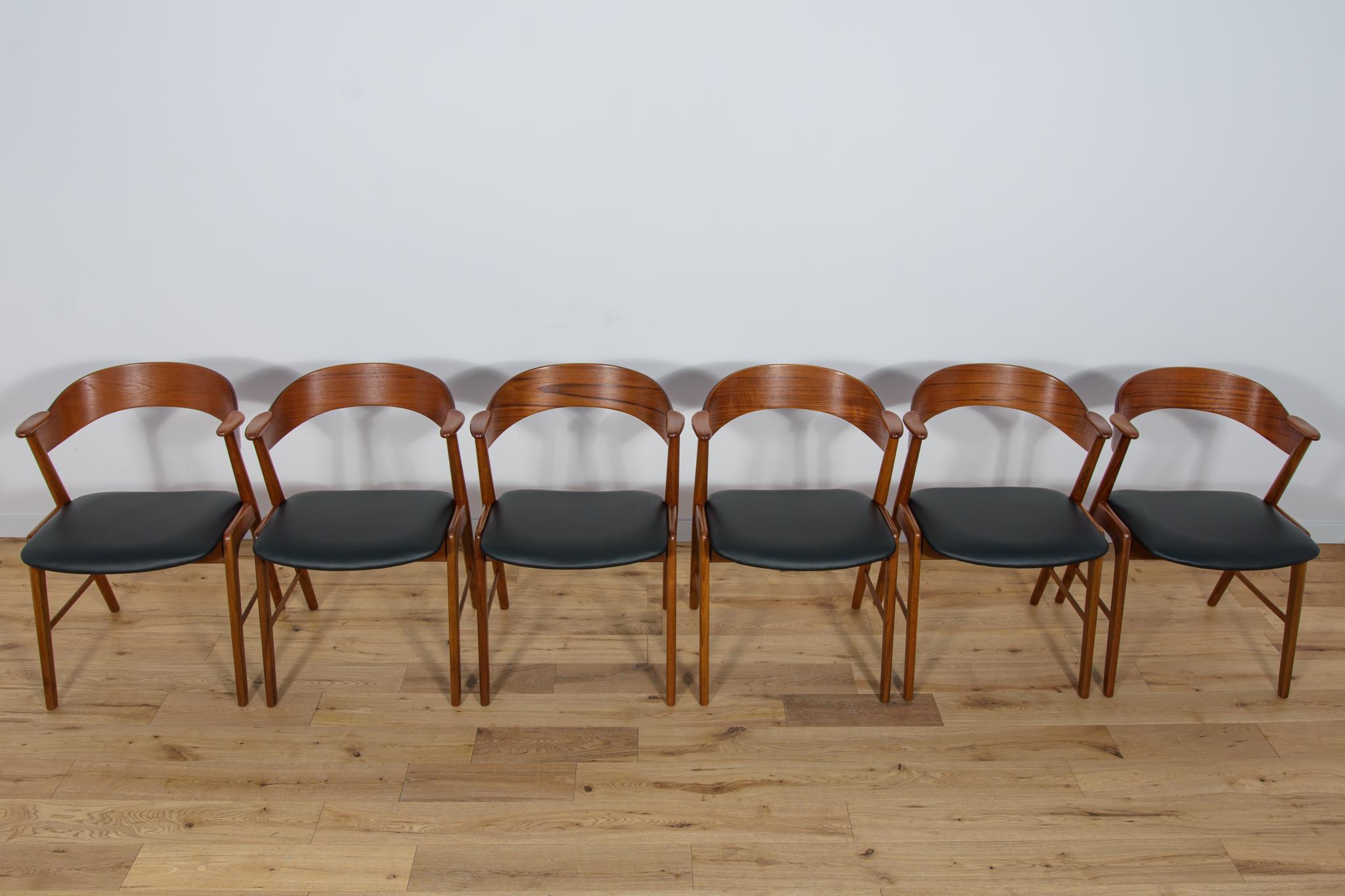 Scandinavian Modern Mid-Century Danish Teak Chairs from Korup Stolefabrik, Denmark, 1960s, Set of 6 For Sale