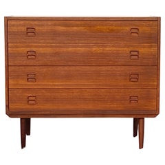 Mid century Danish teak chest dresser attr. to N.P Nielson
