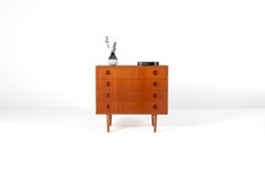 Mid-Century Danish Teak Chest of Drawers, 1960s Scandinavian Dresser