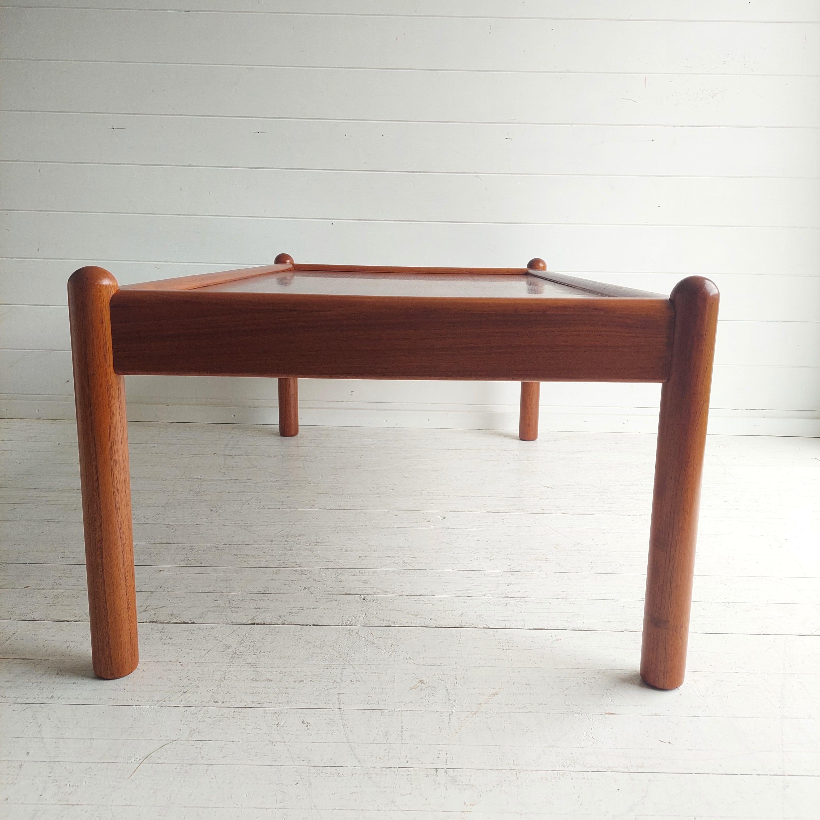 Mid Century Danish Teak Coffee Table by Domino Mobler,  70s 6