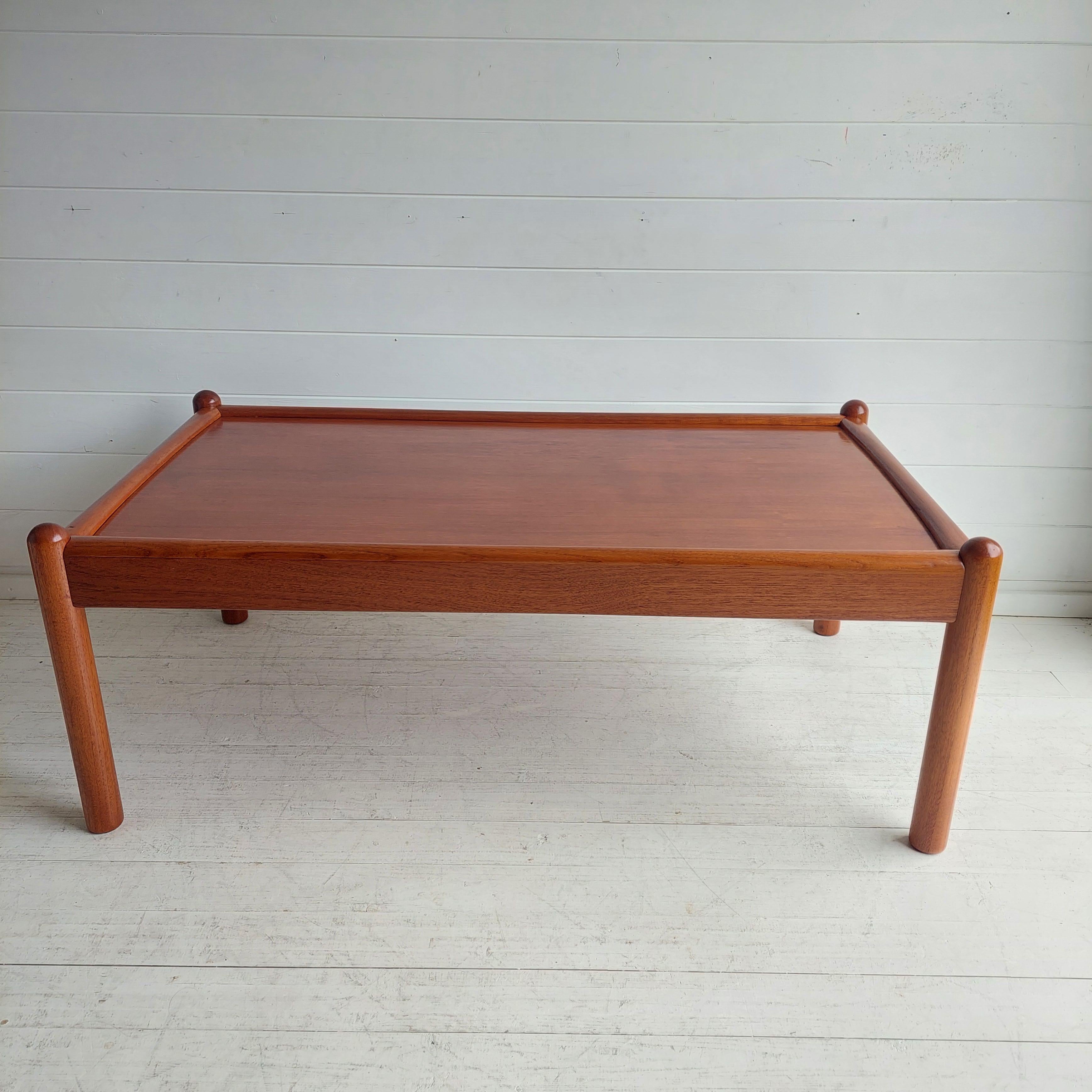 Mid Century Danish Teak Coffee Table by Domino Mobler,  70s 8