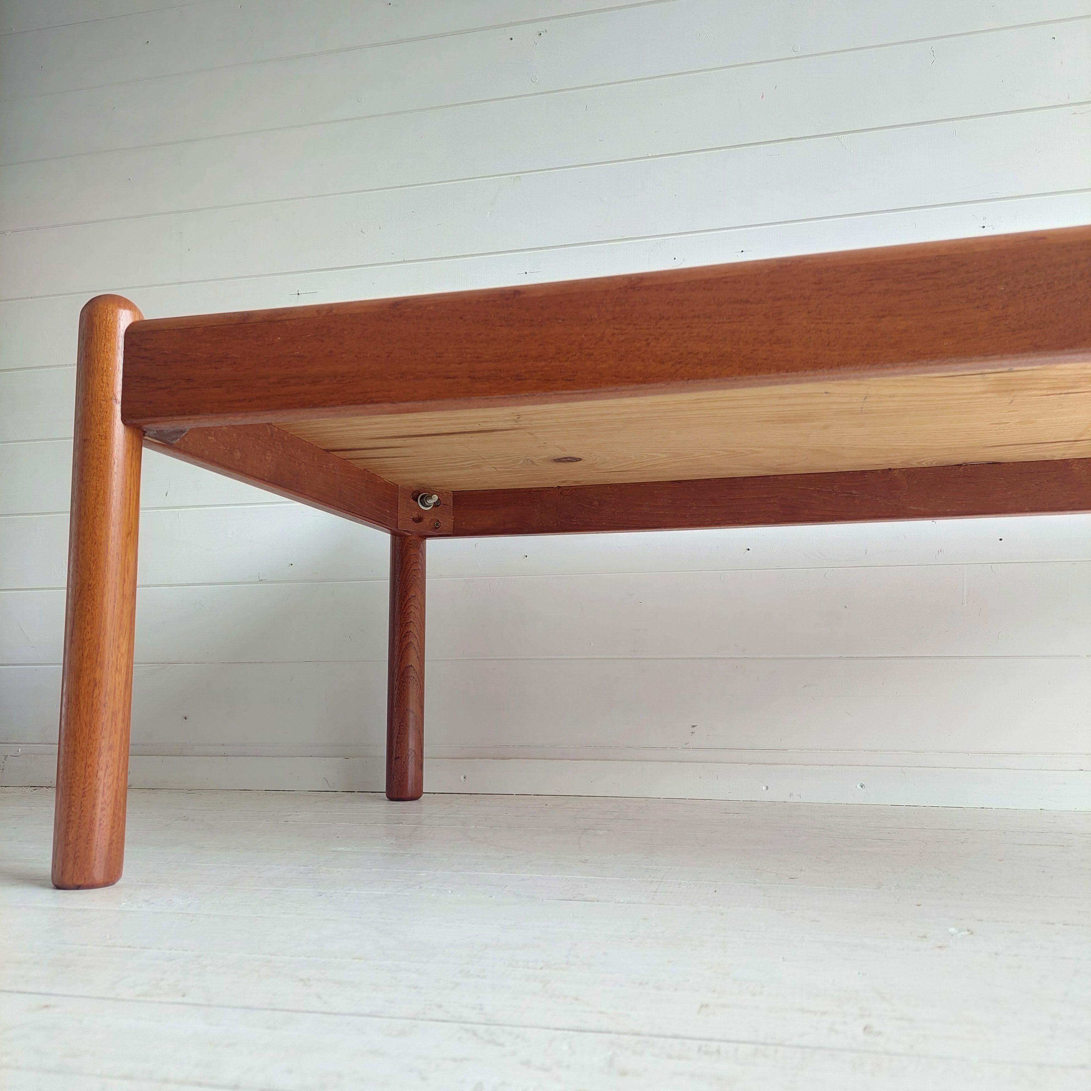 Mid Century Danish Teak Coffee Table by Domino Mobler,  70s 14