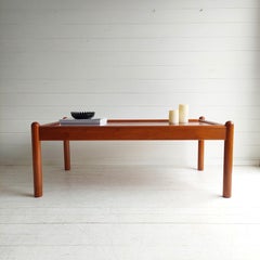 Mid Century Danish Teak Coffee Table by Domino Mobler,  70s