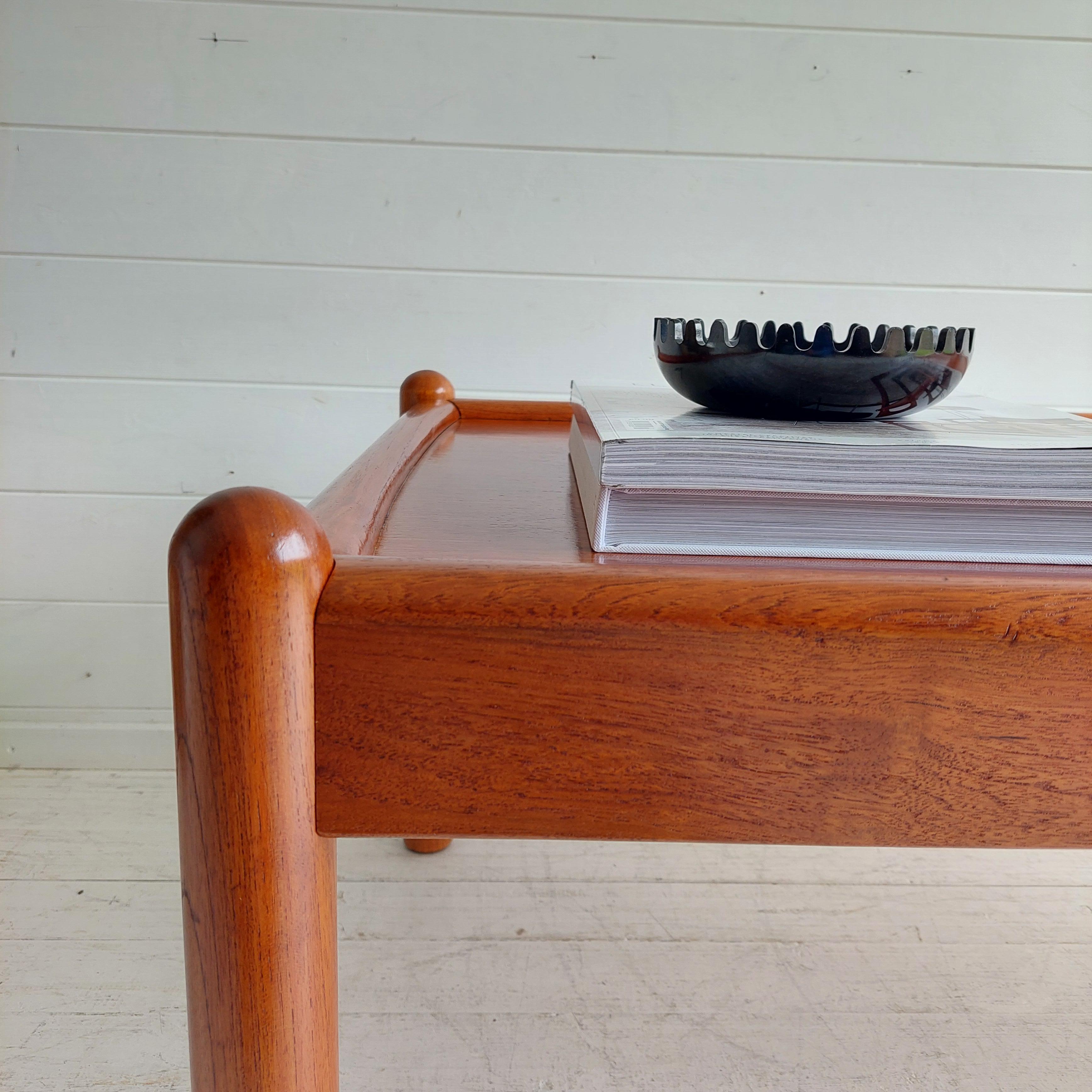 20th Century Mid Century Danish Teak Coffee Table by Domino Mobler,  70s