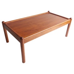 Used Mid Century Danish Teak Coffee Table by Domino Mobler,  70s