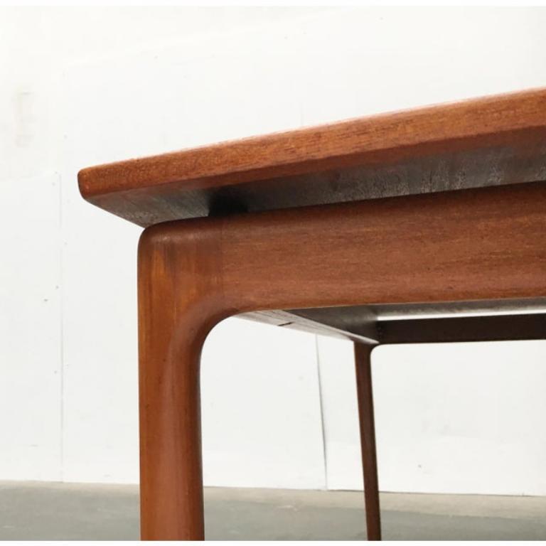 Mid-Century Danish Teak Coffee Table by Ole Wanscher for Poul Jeppesens, 1960s For Sale 4