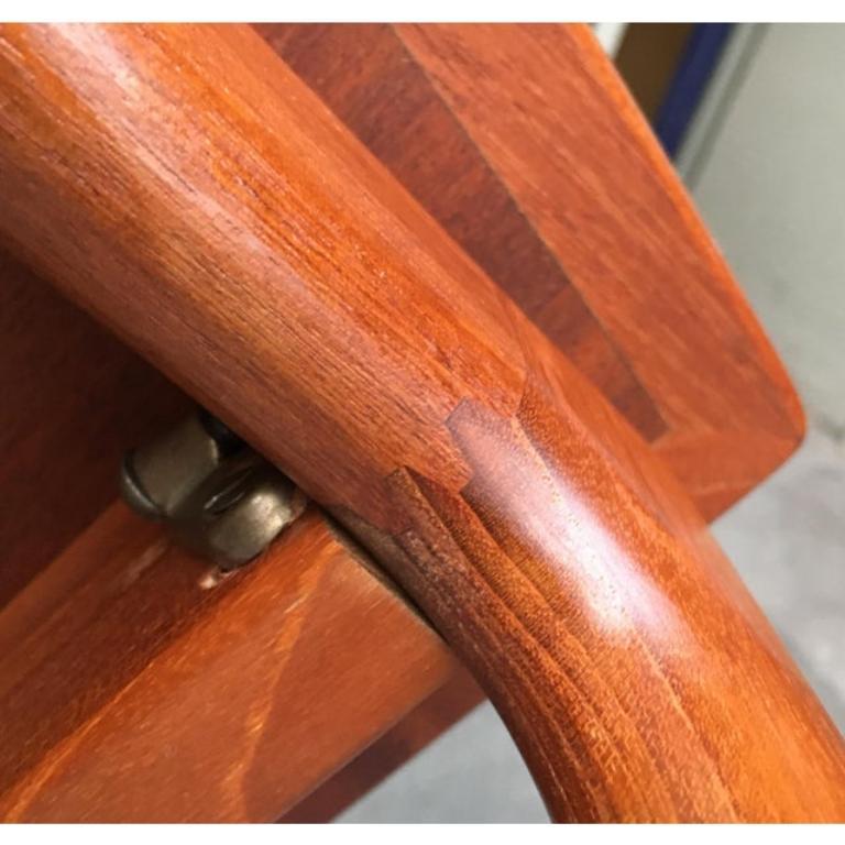 Mid-Century Danish Teak Coffee Table by Ole Wanscher for Poul Jeppesens, 1960s For Sale 5