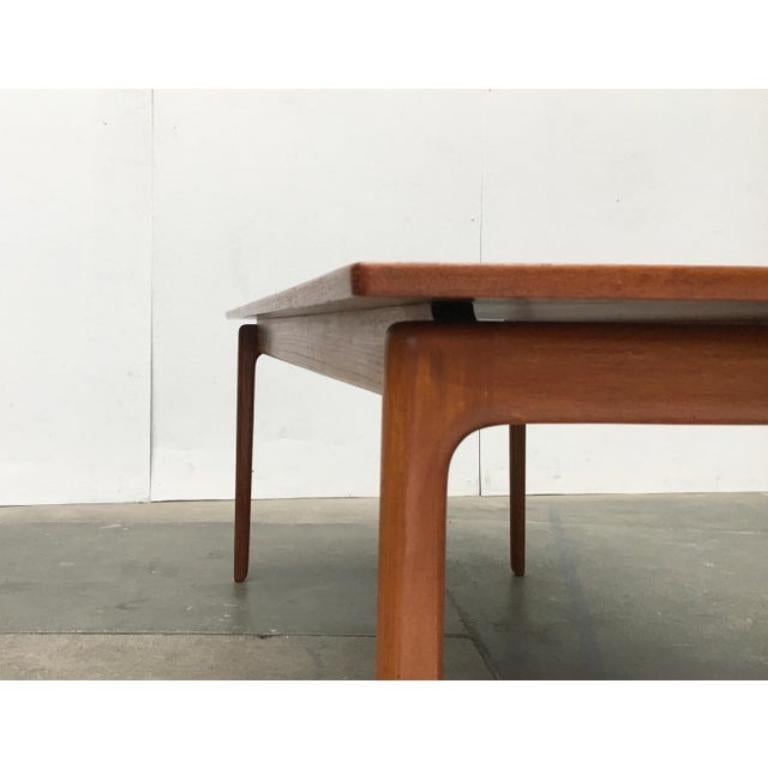 Mid-Century Modern Mid-Century Danish Teak Coffee Table by Ole Wanscher for Poul Jeppesens, 1960s For Sale