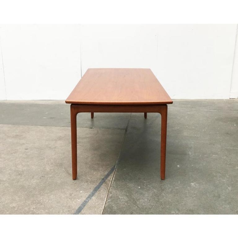 20th Century Mid-Century Danish Teak Coffee Table by Ole Wanscher for Poul Jeppesens, 1960s For Sale