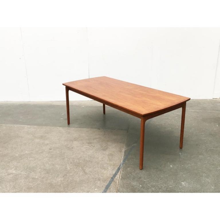 Wood Mid-Century Danish Teak Coffee Table by Ole Wanscher for Poul Jeppesens, 1960s For Sale