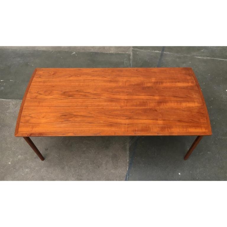 Mid-Century Danish Teak Coffee Table by Ole Wanscher for Poul Jeppesens, 1960s For Sale 1