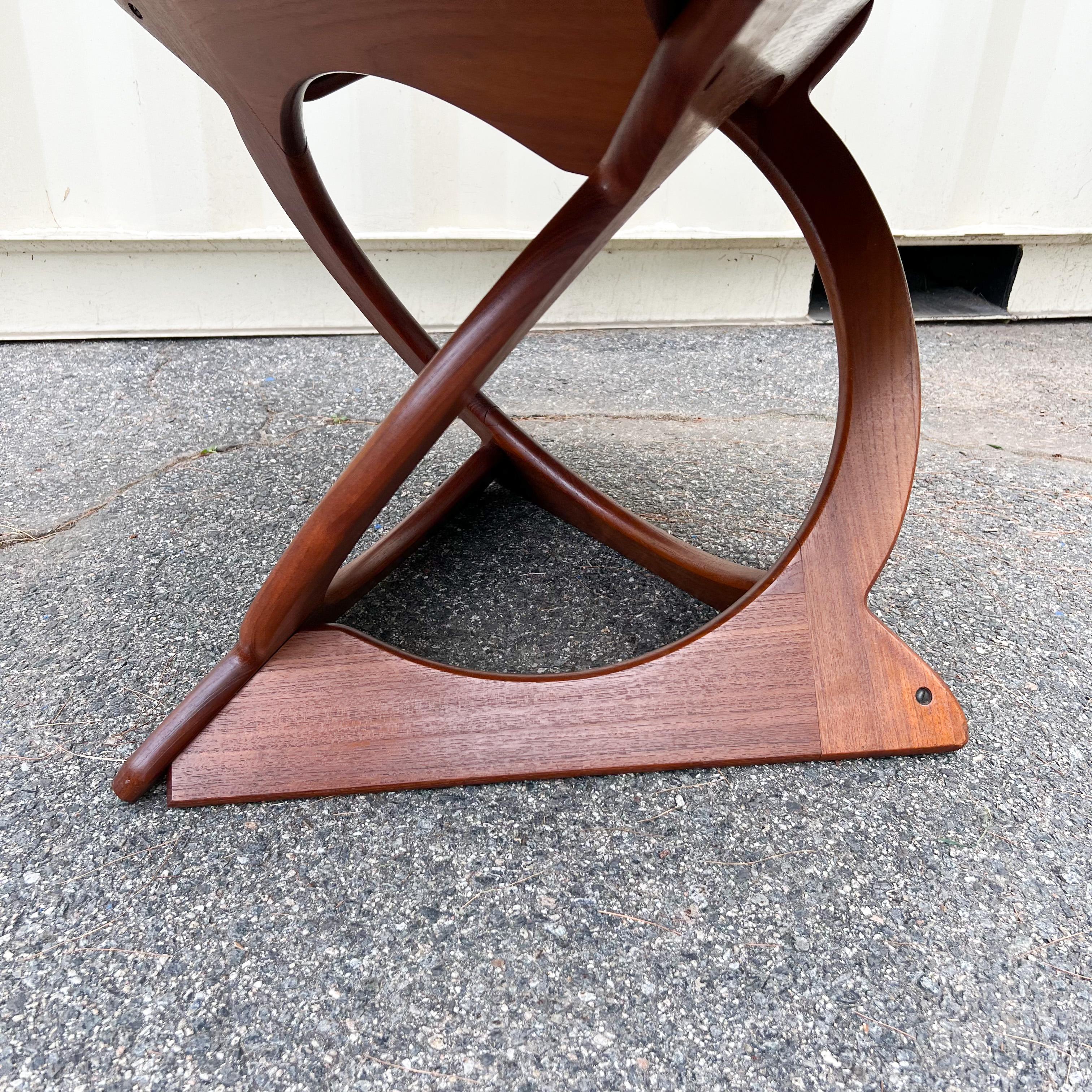 Mid Century Danish Teak Coffee Table/Side Table by Soren Georg Jensen for Kubus In Good Condition In Asheville, NC