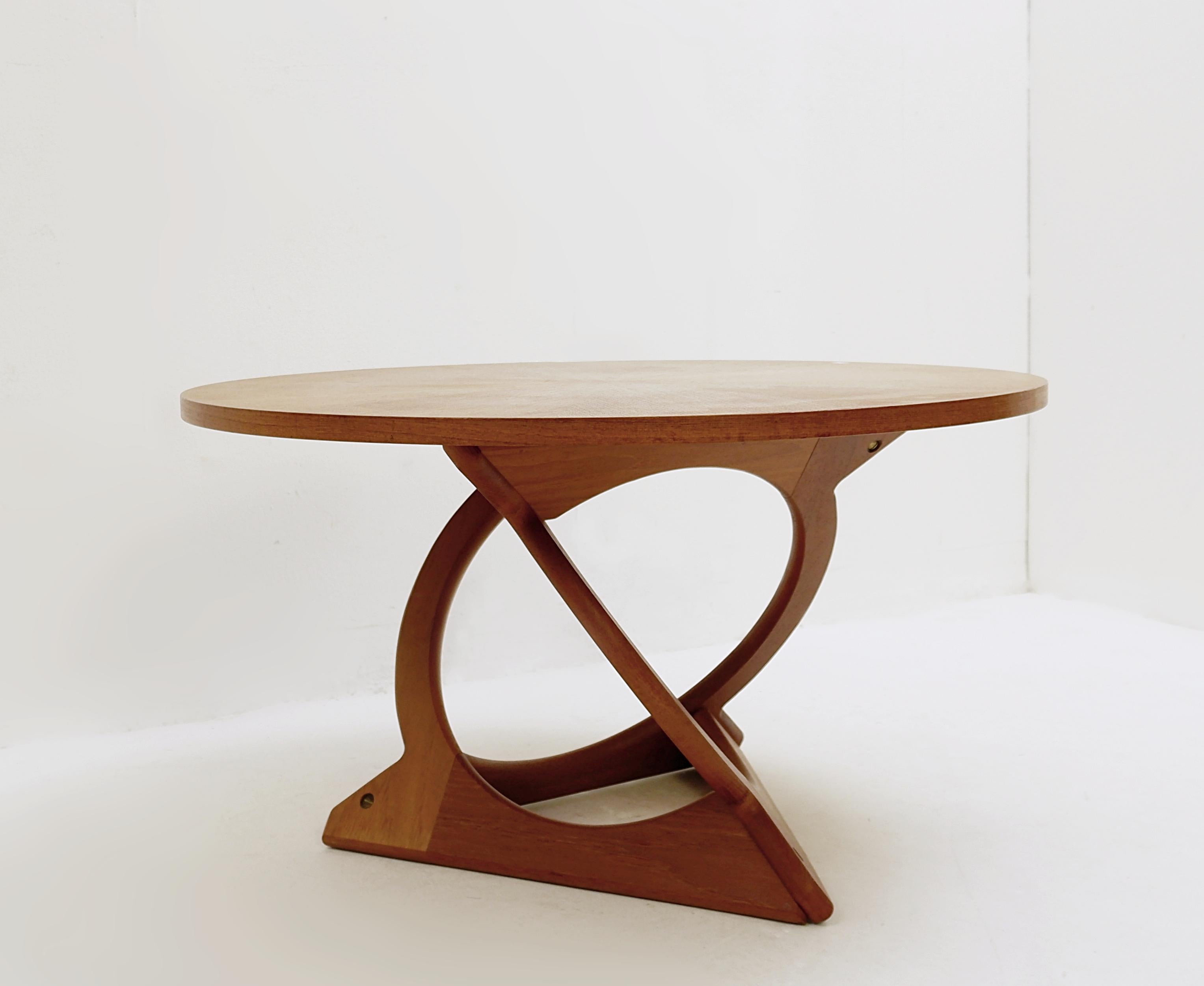 Midcentury Danish Teak Coffee Table/Side Table by Soren Georg Jensen for Kubus  1