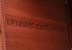 Scandinavian Mid Century Danish Teak Columnar Low Statement Coffee Table 1960's