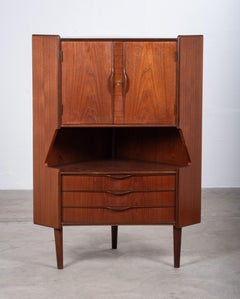 Mid-Century Danish Teak Corner Cabinet, 1960s
