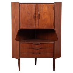 Mid-Century Danish Teak Corner Cabinet, 1960s