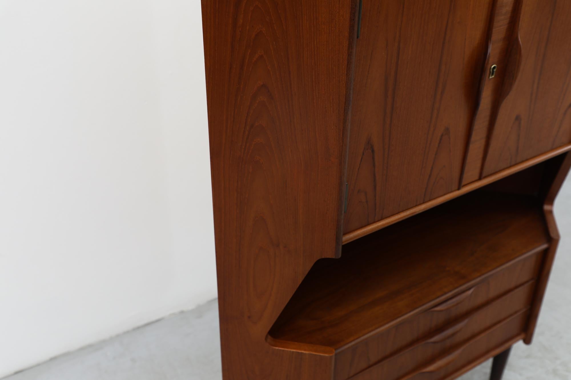 Mid-Century Danish Teak Corner Cabinet by Omann Jun 9