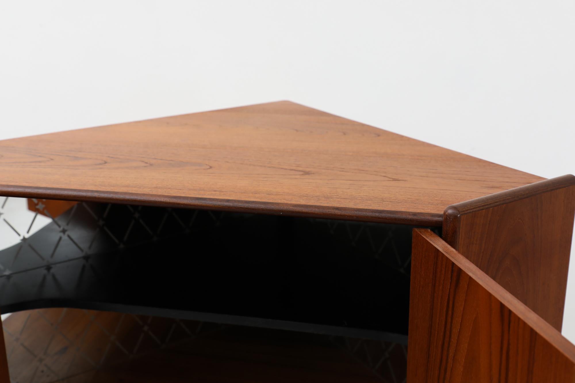 Mid-Century Modern Mid-Century Danish Teak Corner Cabinet by Omann Jun