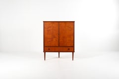 Mid-Century Danish Teak Corner Cabinet with Drawer, 1960s