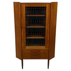 Mid-Century Danish Teak Corner Display Cabinet by P. Rimmes Møbelfabrik, 1960s