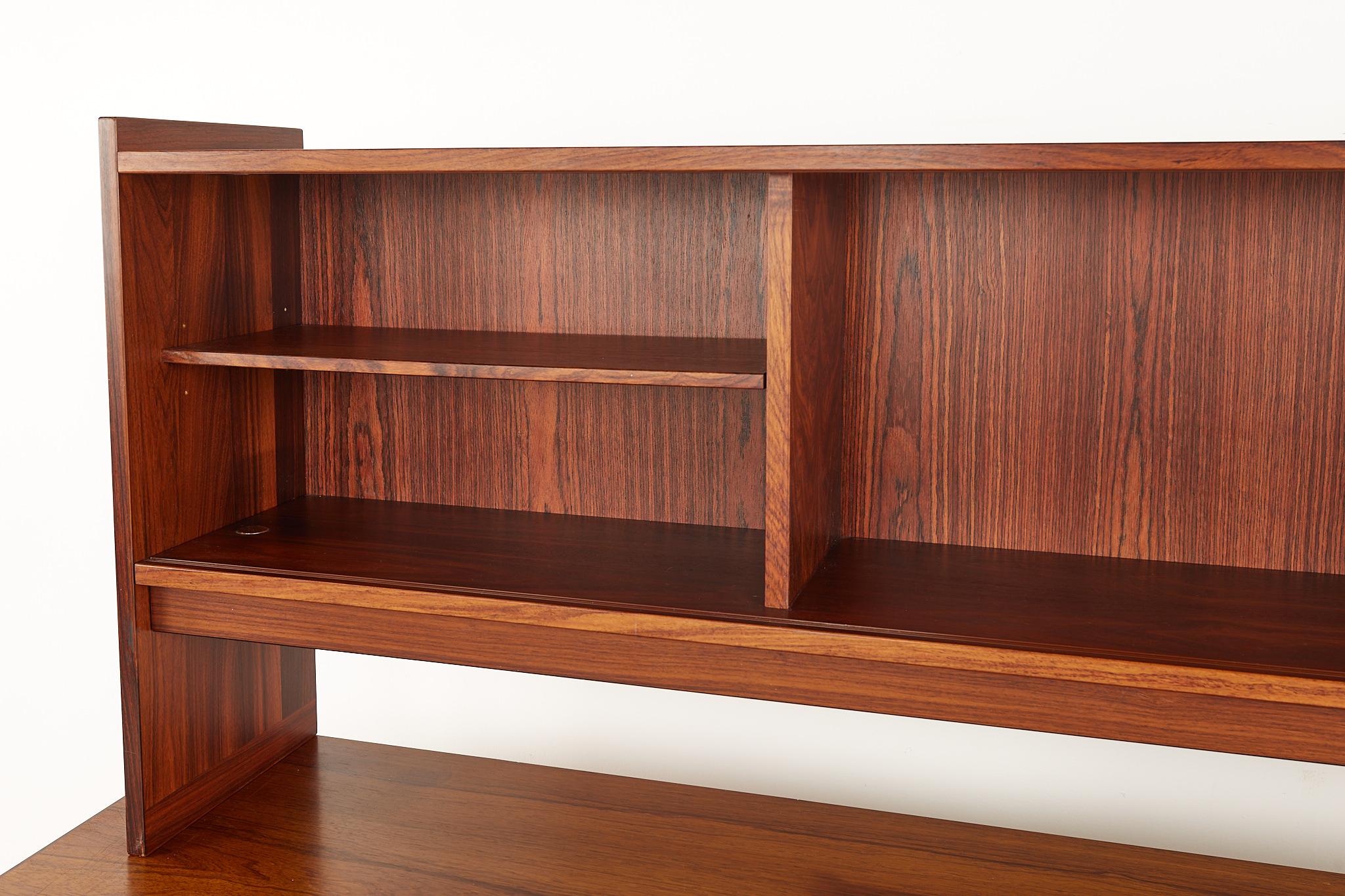 Mid Century Danish Teak Credenza and Hutch 5