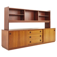 Mid Century Danish Teak Credenza and Hutch