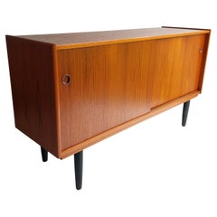 Vintage Mid Century Danish Teak Credenza Sideboard Arne Hovmand Olsen style, 1960s