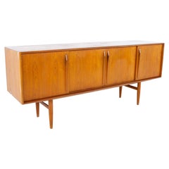 Mid Century Danish Teak Credenza with Sliding Doors