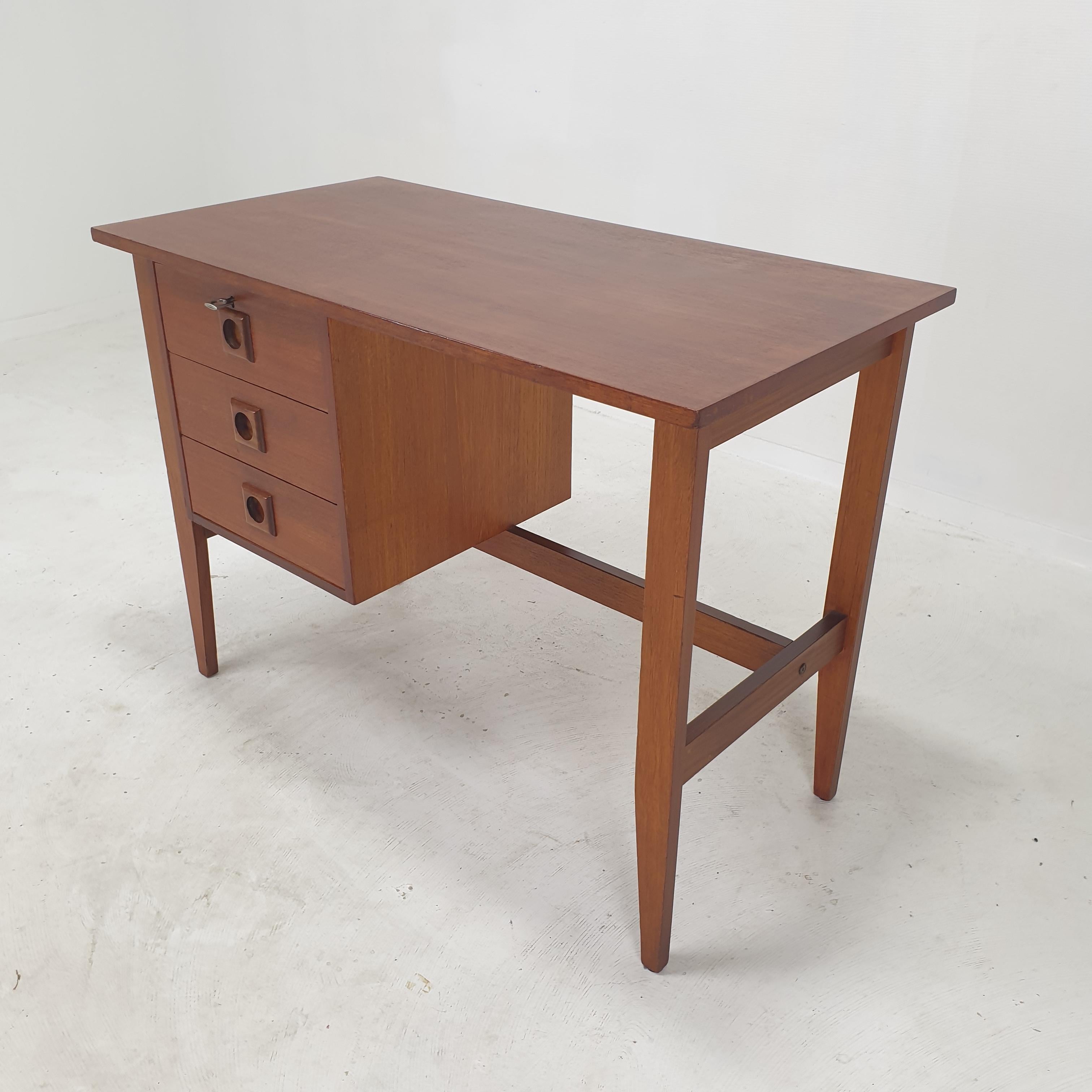 Mid-Century Danish Teak Desk, 1970s For Sale 3
