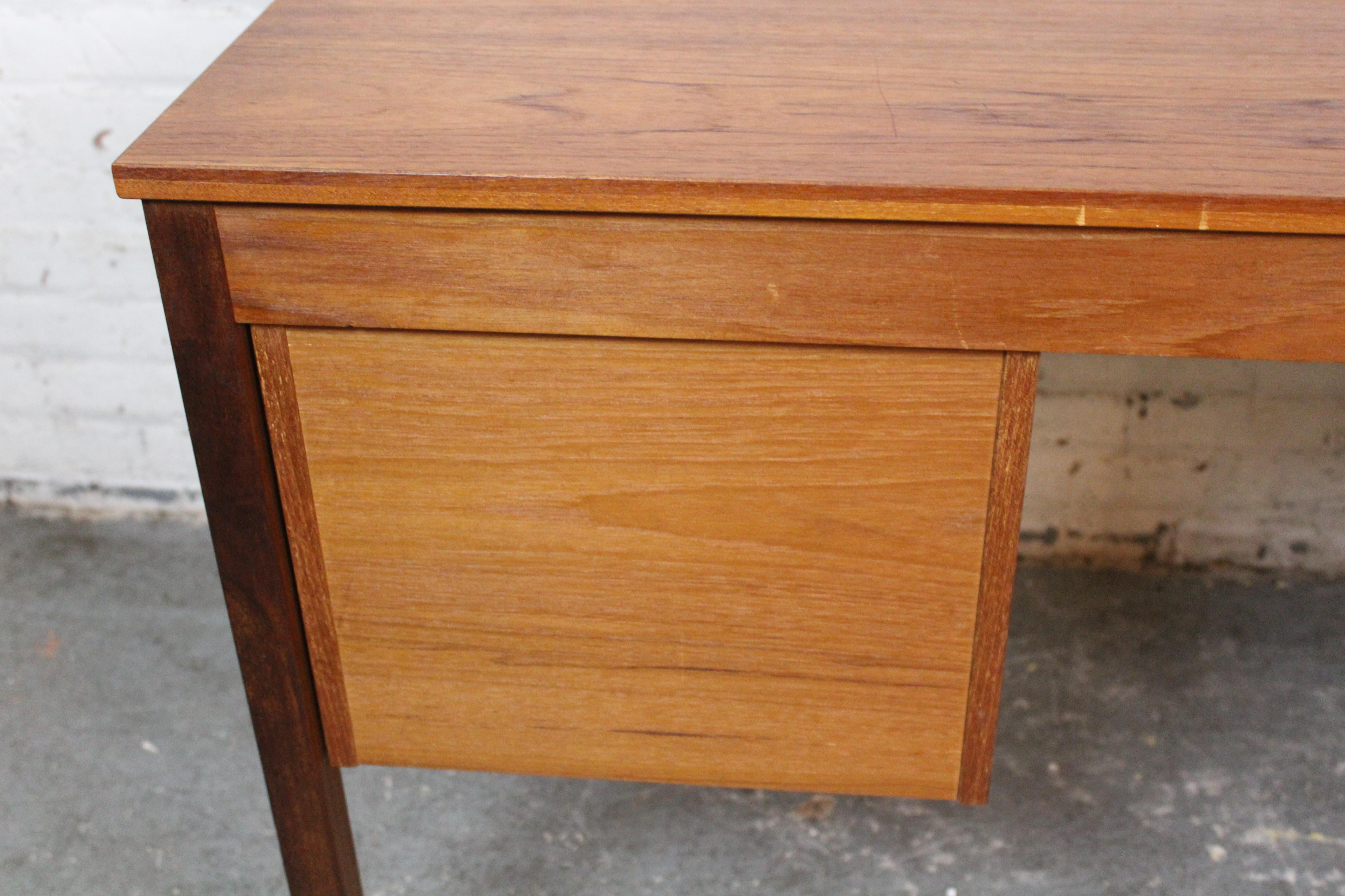 Mid-Century Danish Teak Desk by Domino Mobler 7