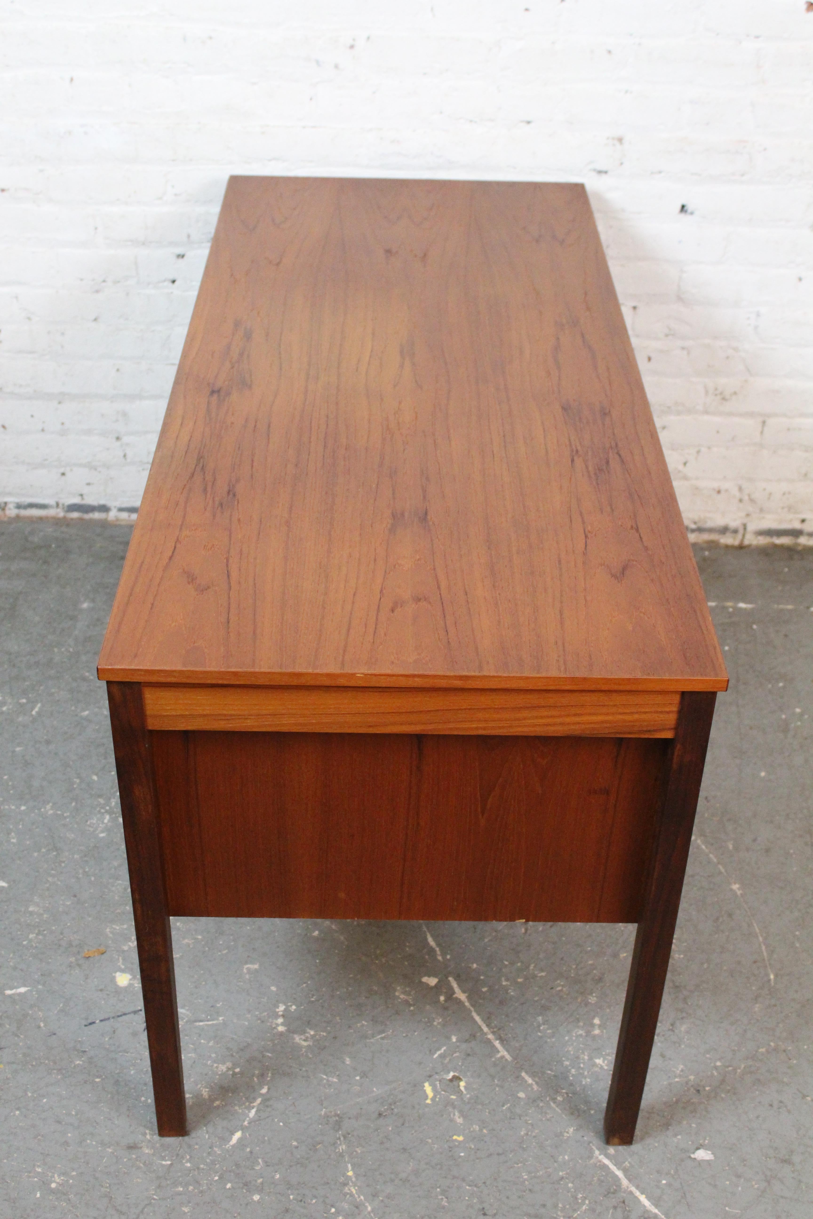 Wood Mid-Century Danish Teak Desk by Domino Mobler
