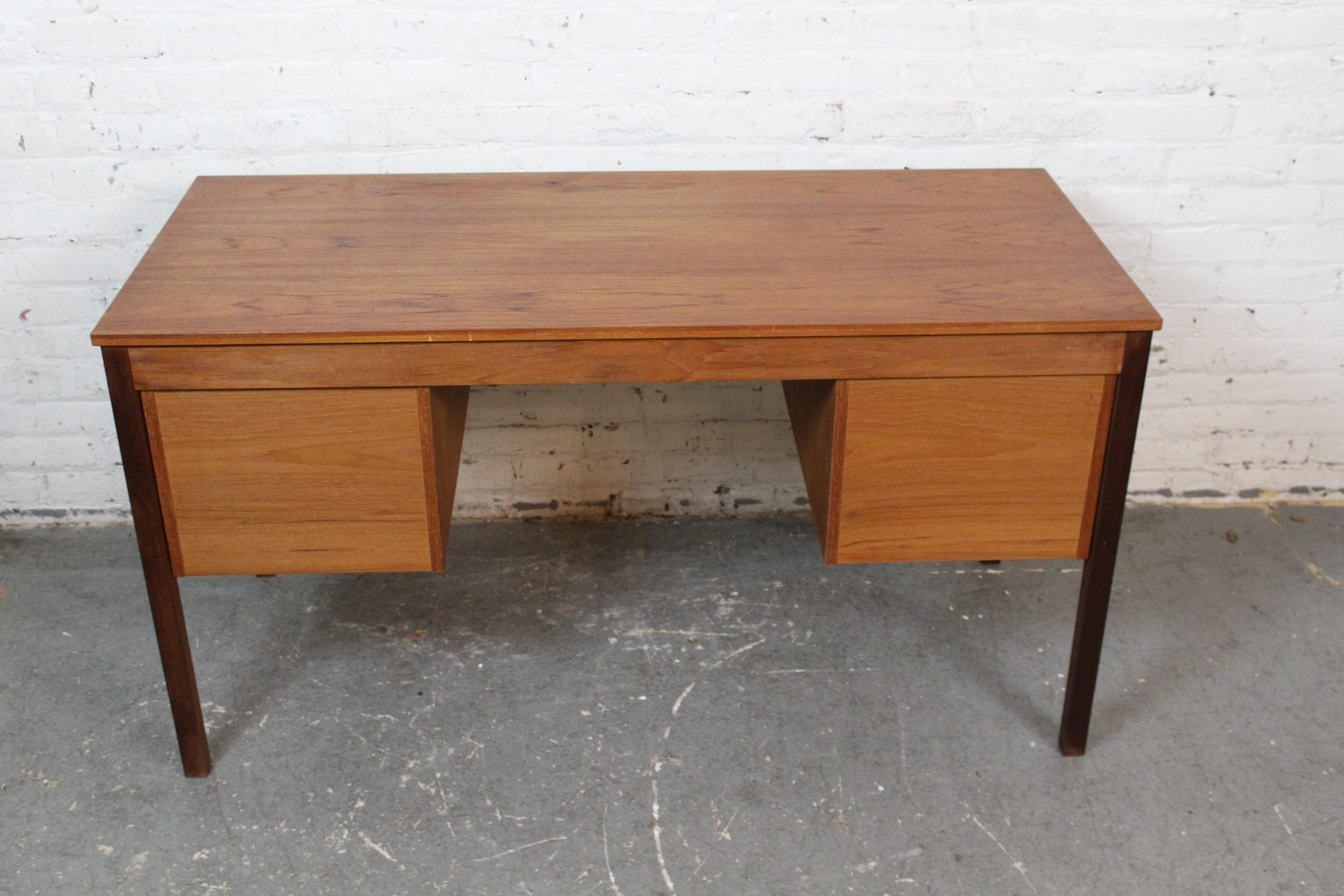 Mid-Century Danish Teak Desk by Domino Mobler 2