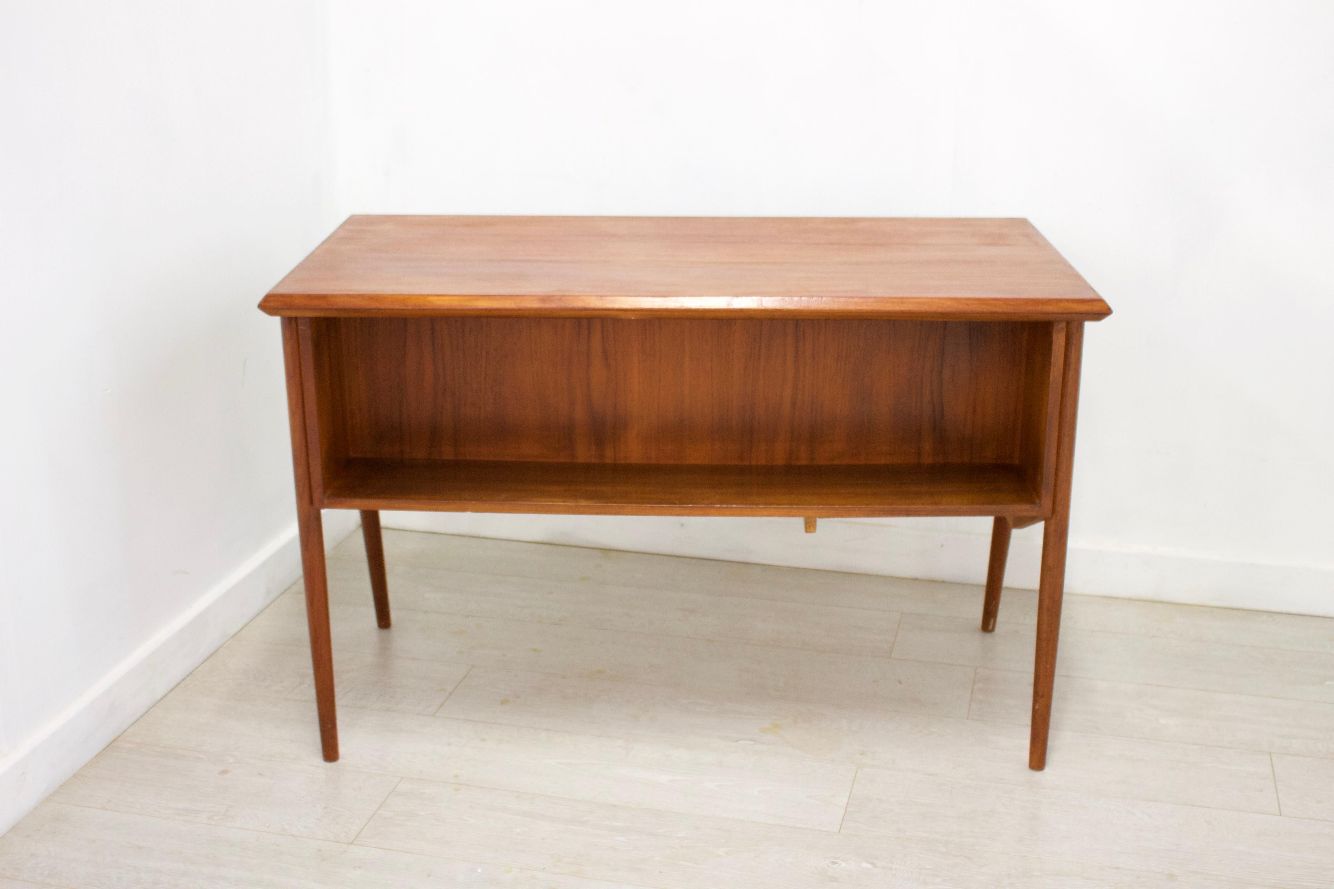 Midcentury Danish Teak Desk by Gunnar Nielson Tibergaard 3