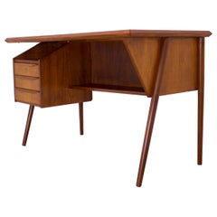 Midcentury Danish Teak Desk by Gunnar Nielson Tibergaard