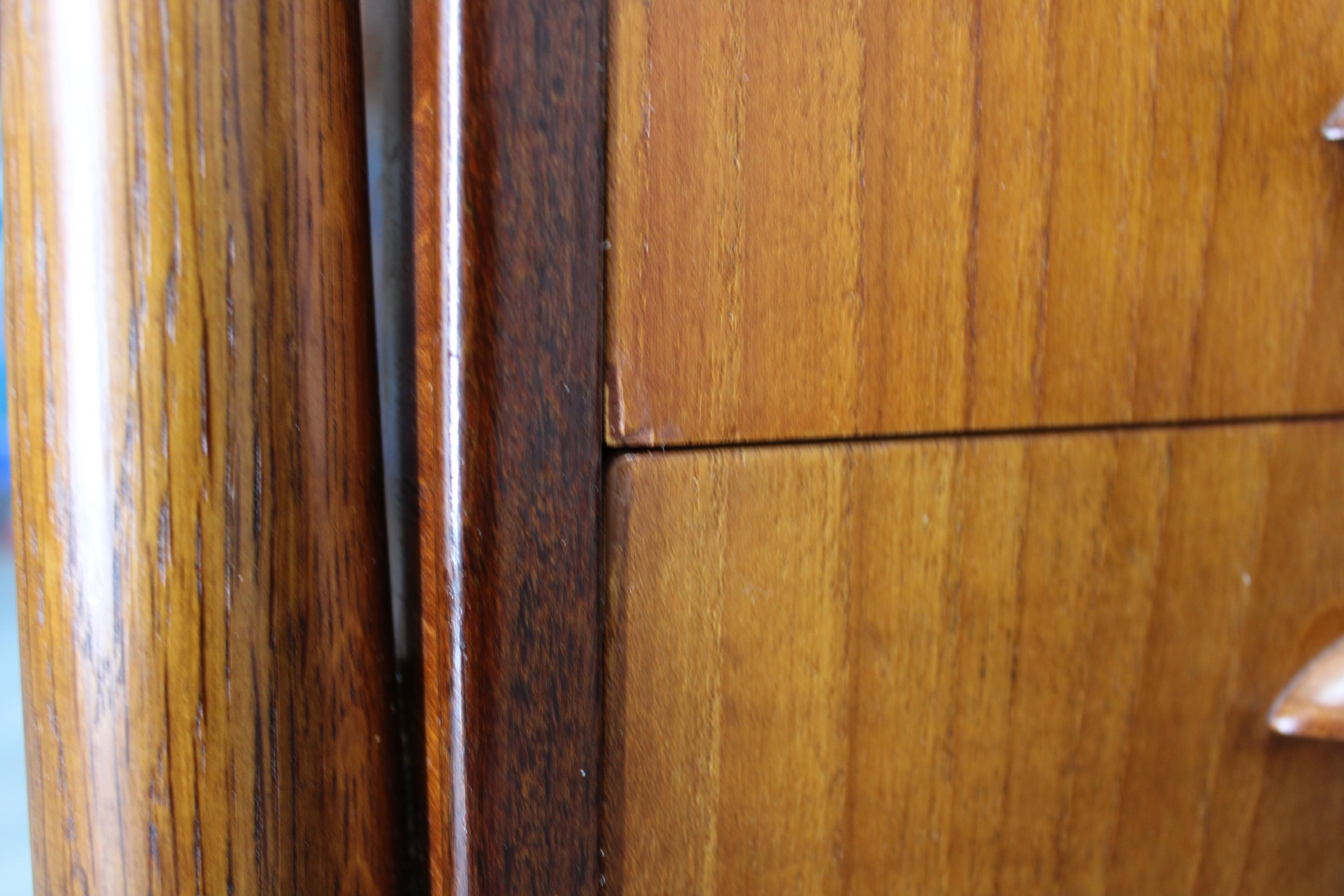 Scrivania danese di metà secolo in teak, con doppio piedistallo, circa 1960 in vendita 11