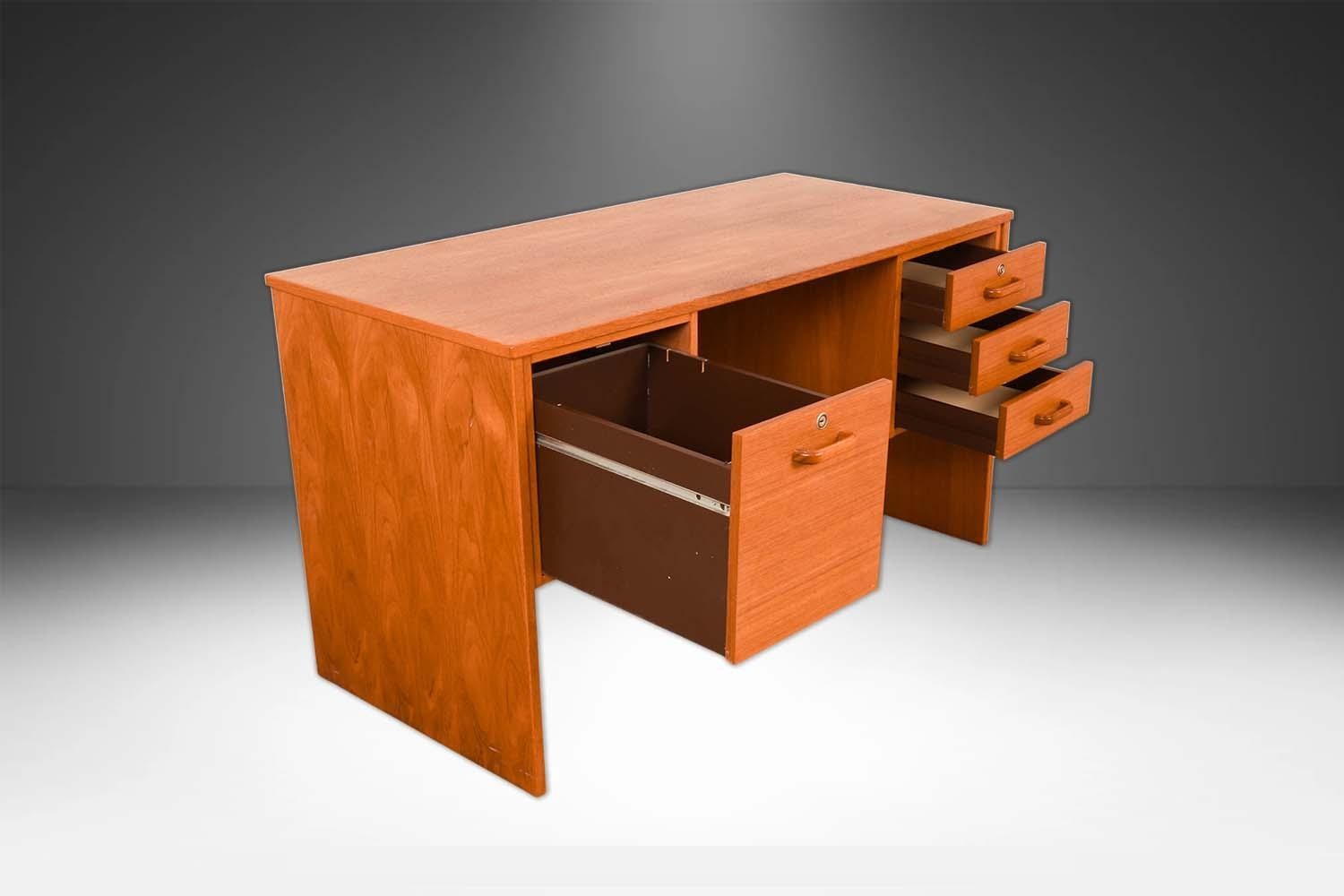 Mid-20th Century Mid-Century Danish Teak Desk For Sale