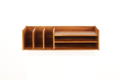 Mid Century Danish Teak Desk Organizer