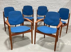 Midcentury Danish Teak Dining Chairs by Arne Vodder for France & Daverkosen