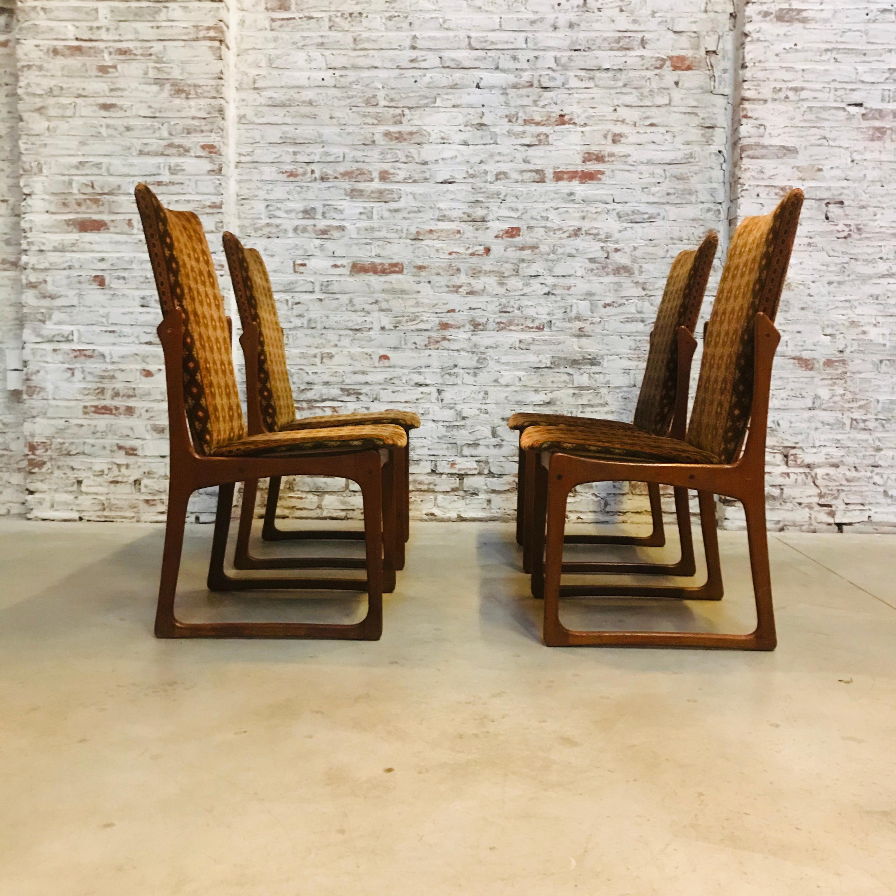 Midcentury Danish Teak Dining Chairs by Vamdrup Stölefabrik, Set of 4, 1960s For Sale 5